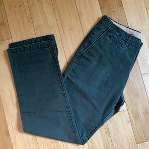 EUC Gap 29x30 straight leg pants olive green (men)